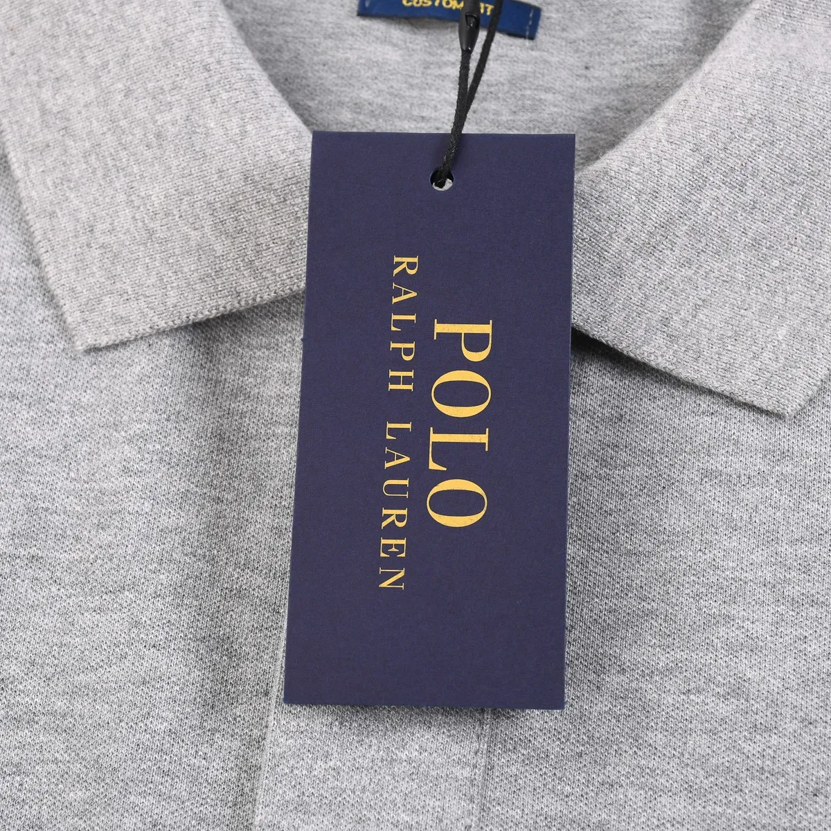 P160 2650#RL Ralph Lauren pony lapel long-sleeved polo shirt Color: Black White Gray Royal Blue Size: M-XXL Fabric: 230g stretch piqué cotton